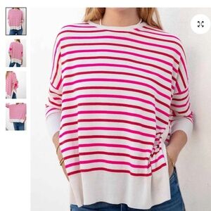 MERSEA Candy Cane Striped Sweater